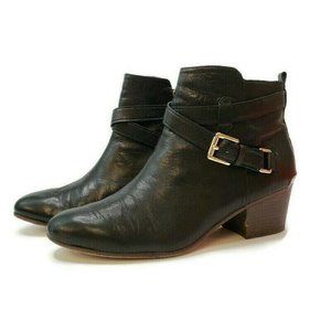 Coach Pauline Leather Booties Size 9.5 Black